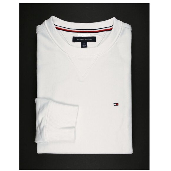 NWT TOMMY HILFIGER Men LS Crew Neck Flag Logo CLSC Sweatshirt MSRP $69.50 - Picture 1 of 2